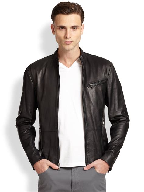 is michael kors leather jacket genuine|Michael Kors leather jacket men.